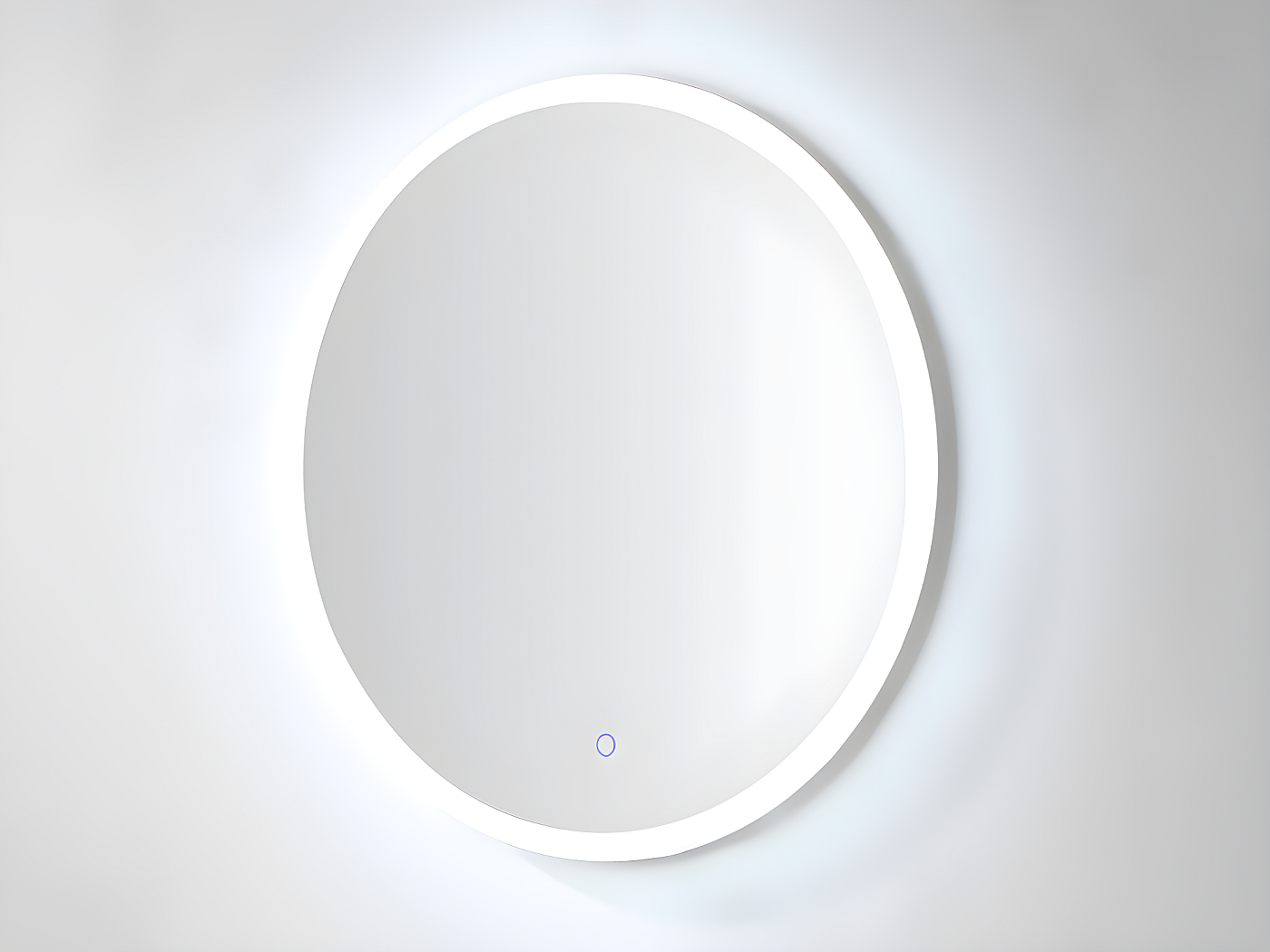 Miroir à leds de salle de bain rond lumineux DANIELA - L80 x H80 cm