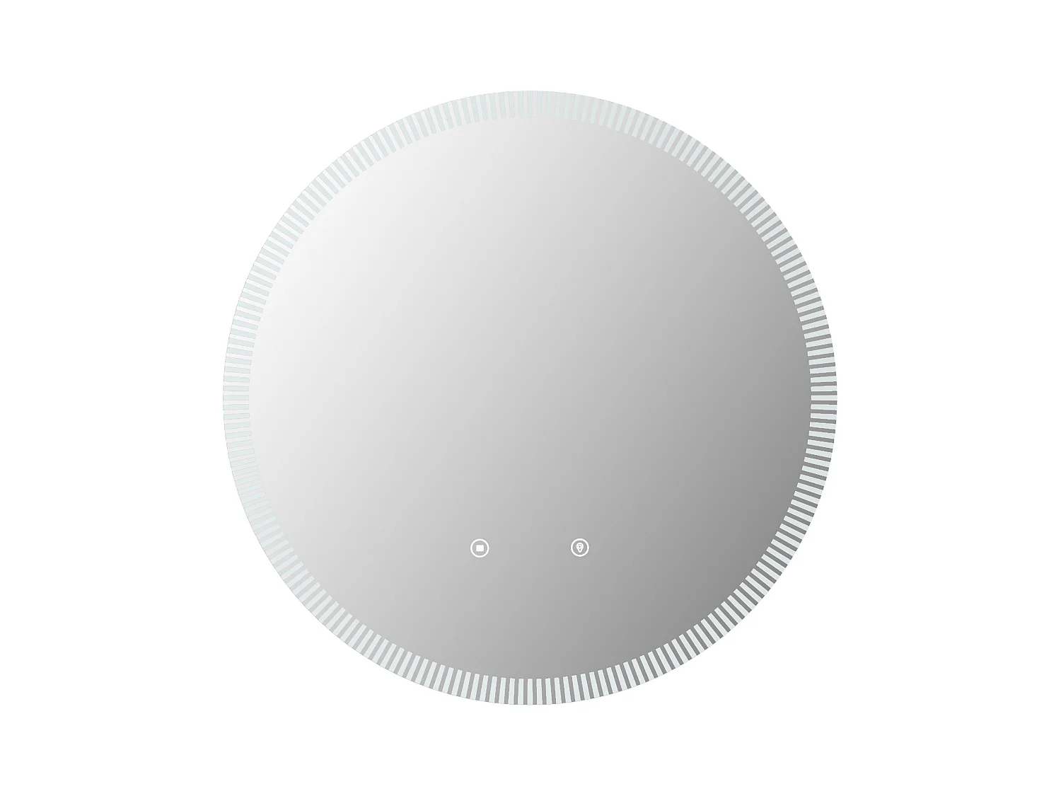 Espejo de baño circular iluminado antivaho - D60 cm - VERECIO