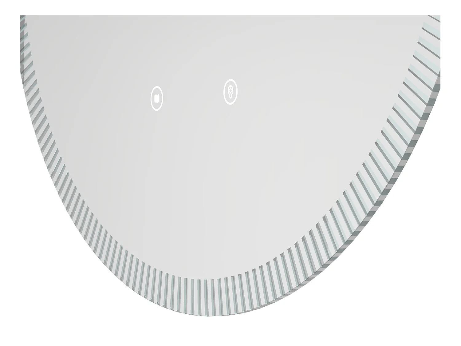 Espejo de baño circular iluminado antivaho - D60 cm - VERECIO