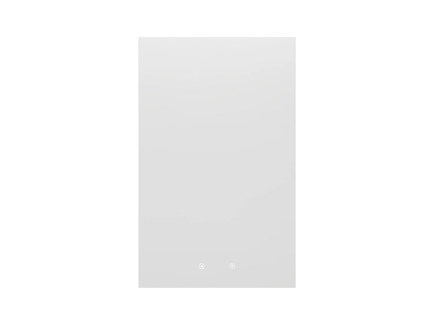 Espejo de baño rectangular con luz antivaho - 50 x 80 cm - MASUA