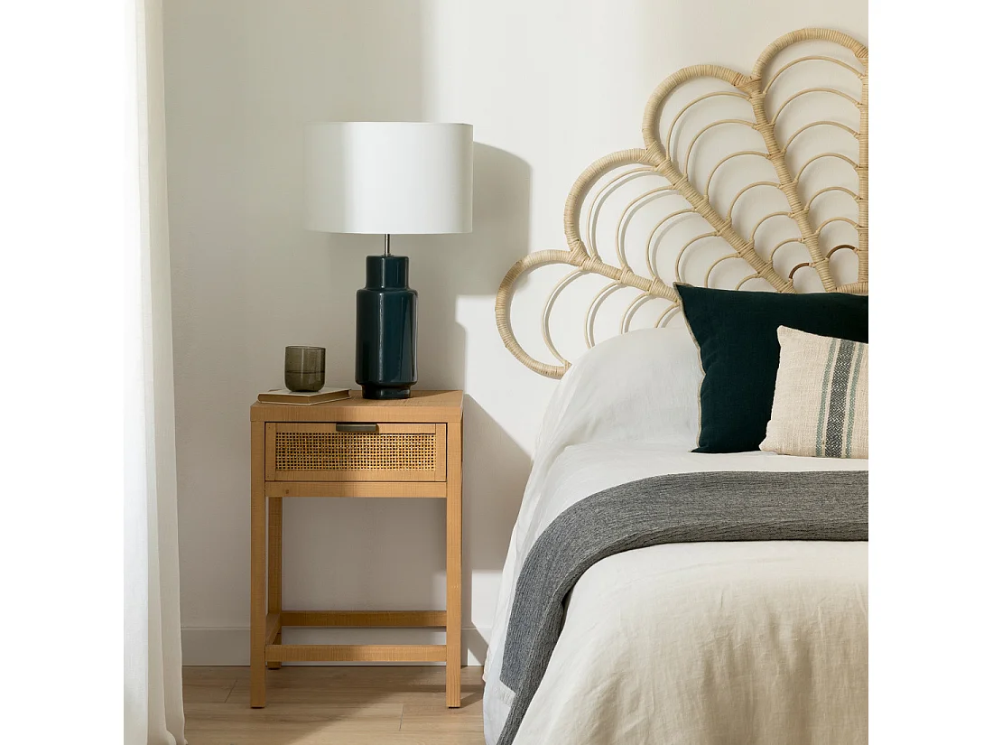 Table de chevet bois  60 cm x 42 cm-Badir