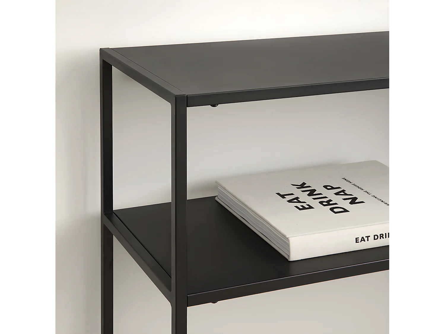 Console métal noir 80 cm x 80 cm-Split