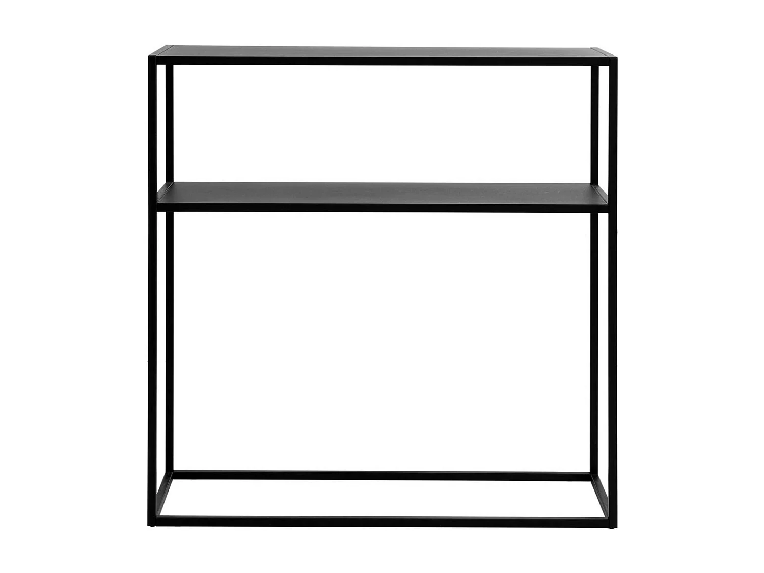 Console métal noir 80 cm x 80 cm-Split