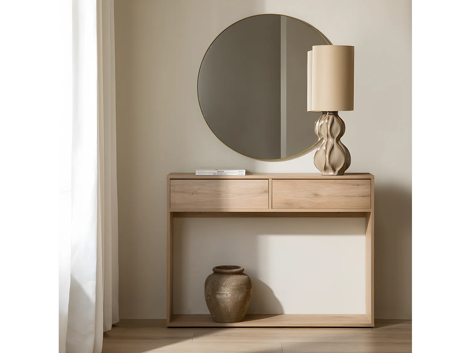 Console mélamine  81 cm x 110 cm-Hegas