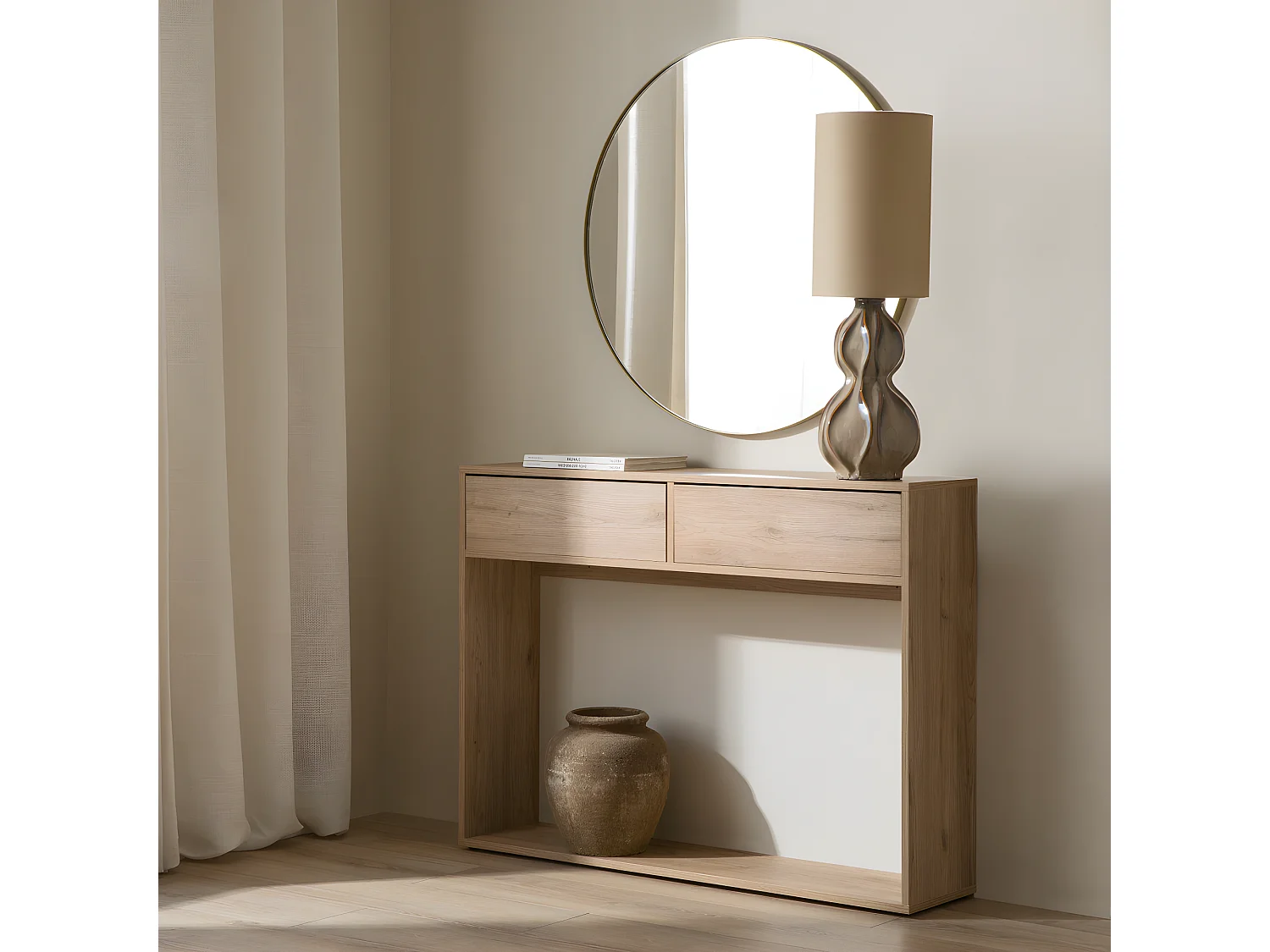 Console mélamine  81 cm x 110 cm-Hegas