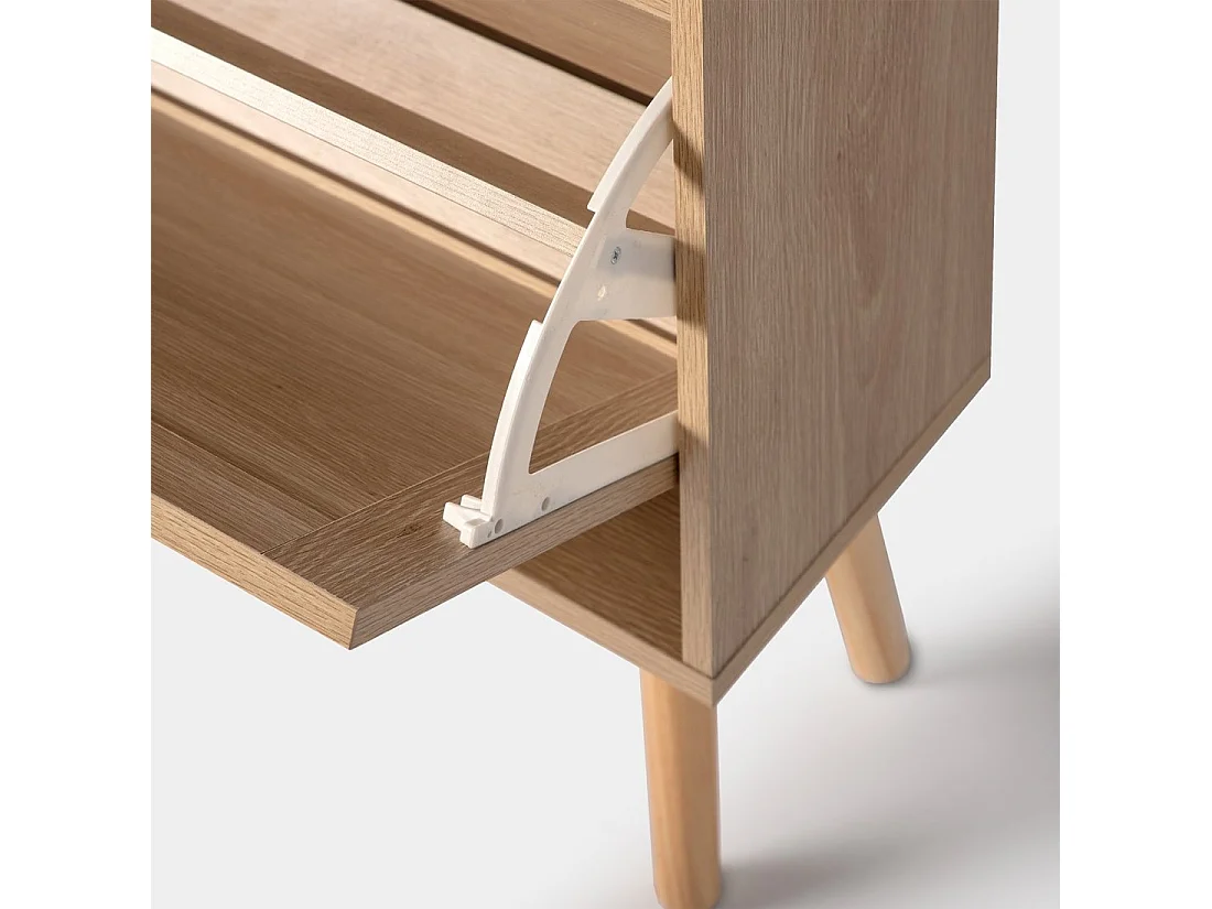 Zapatero estrecho de Fibra natural Natural 129 x 64- Tahiti