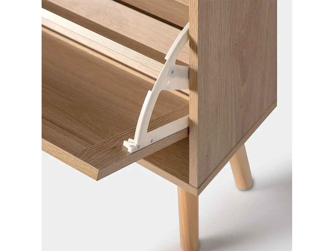 Zapatero estrecho de Fibra natural Natural 129 x 64- Tahiti