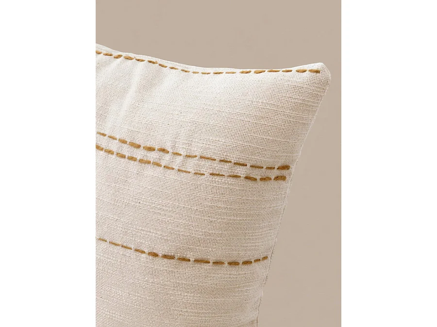 Coussin textile naturel 45 cm x 45 cm-Sia