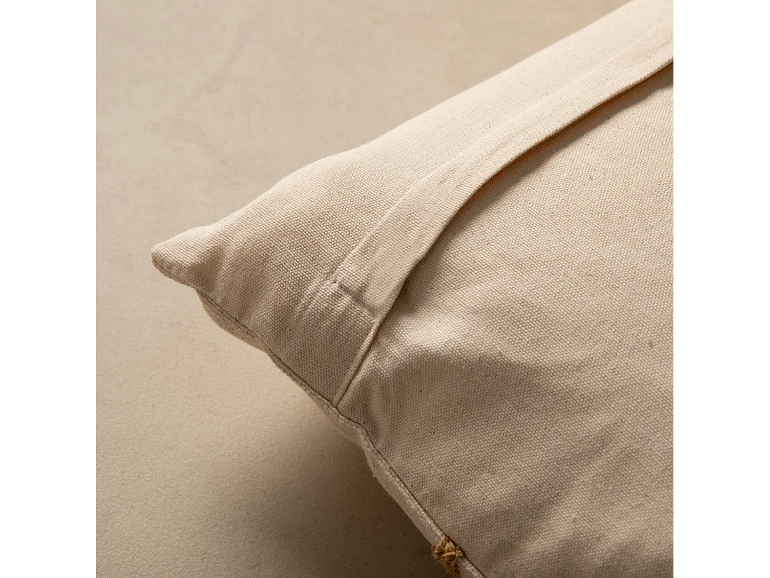 Coussin textile moutarde 45 cm x 45 cm-Naam