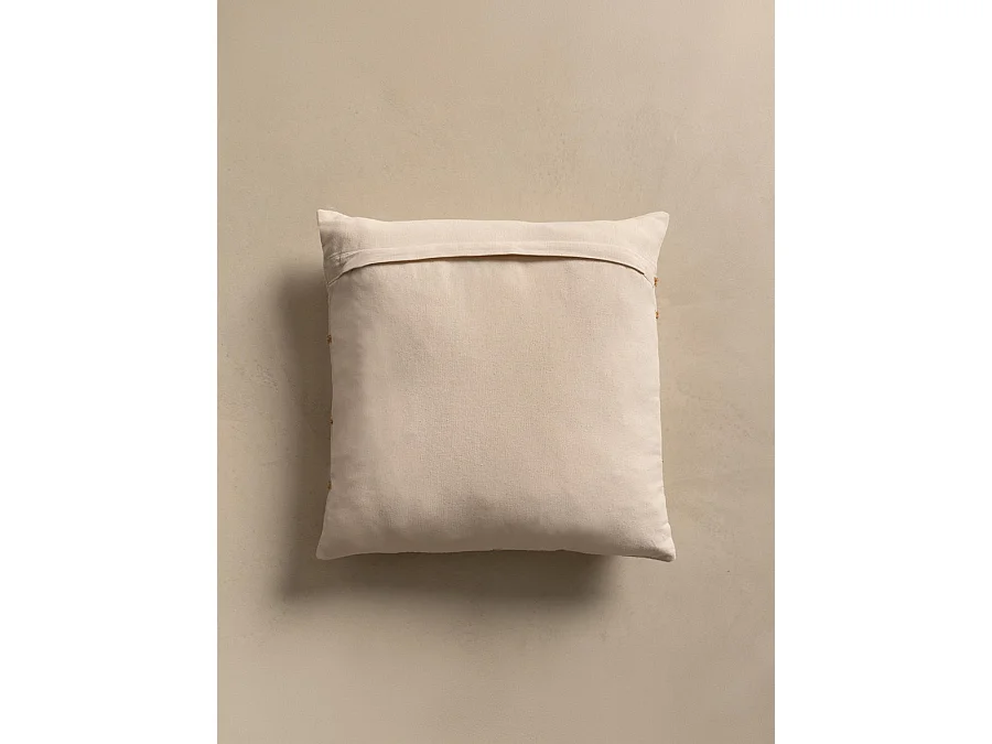 Coussin textile moutarde 45 cm x 45 cm-Naam