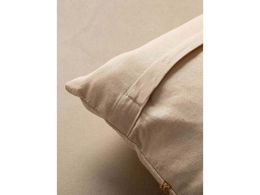 Coussin textile moutarde 45 cm x 45 cm-Naam