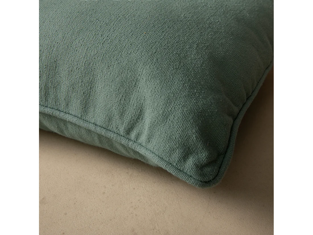 Coussin textile dark mint 45 cm x 45 cm-Bloq