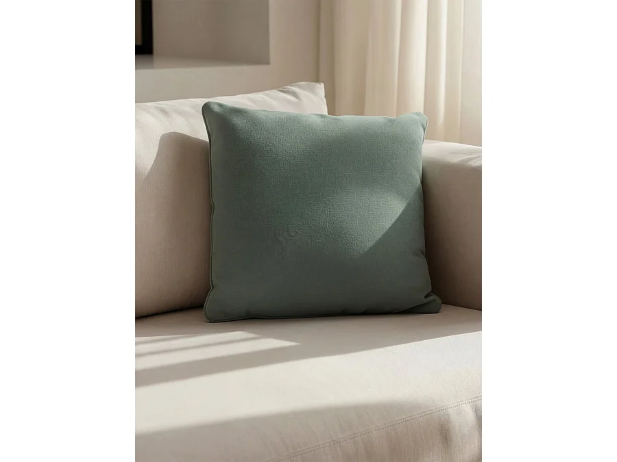 Coussin textile dark mint 45 cm x 45 cm-Bloq