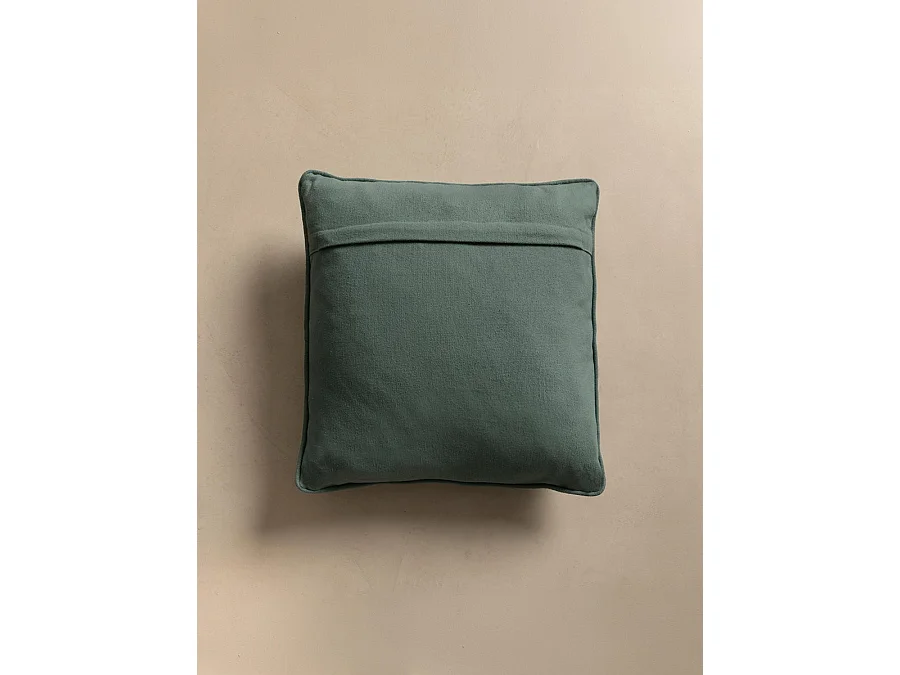 Coussin textile dark mint 45 cm x 45 cm-Bloq