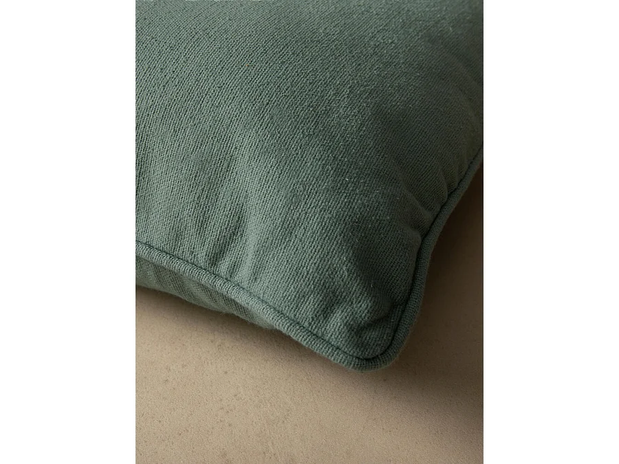 Coussin textile dark mint 45 cm x 45 cm-Bloq