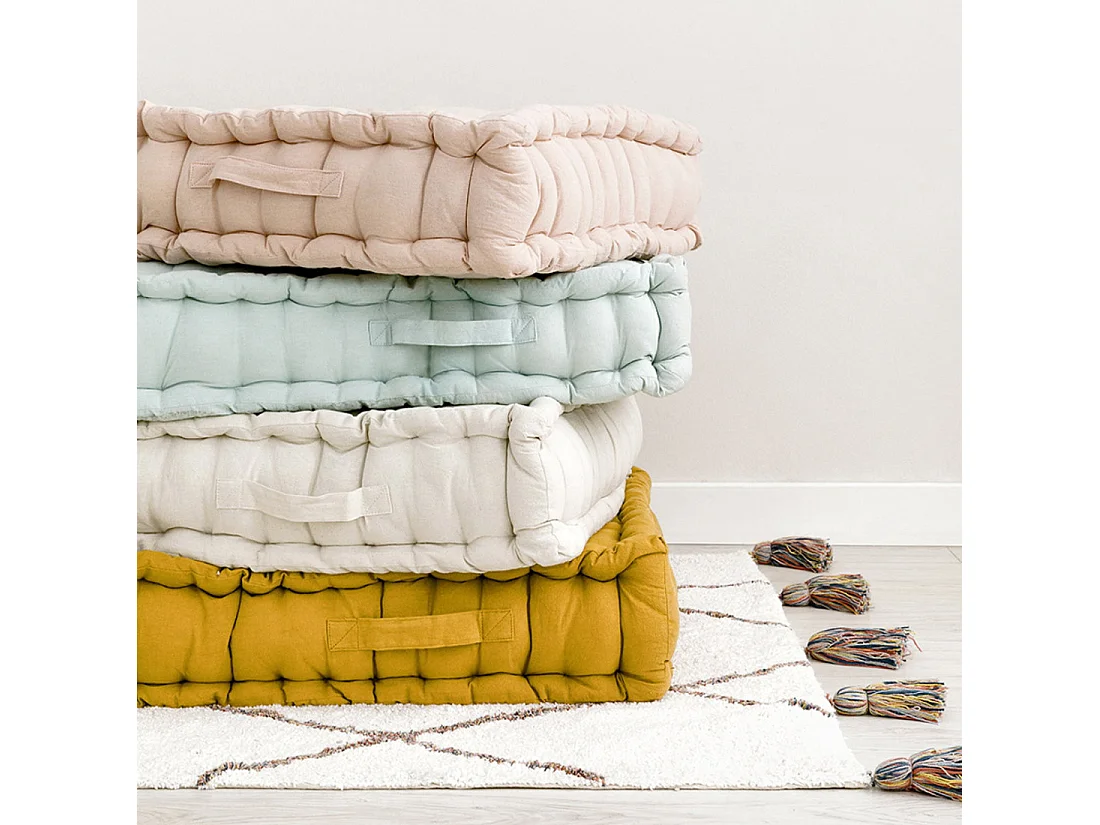 Pouf textile naturel 13 cm x 120 cm-Cosi