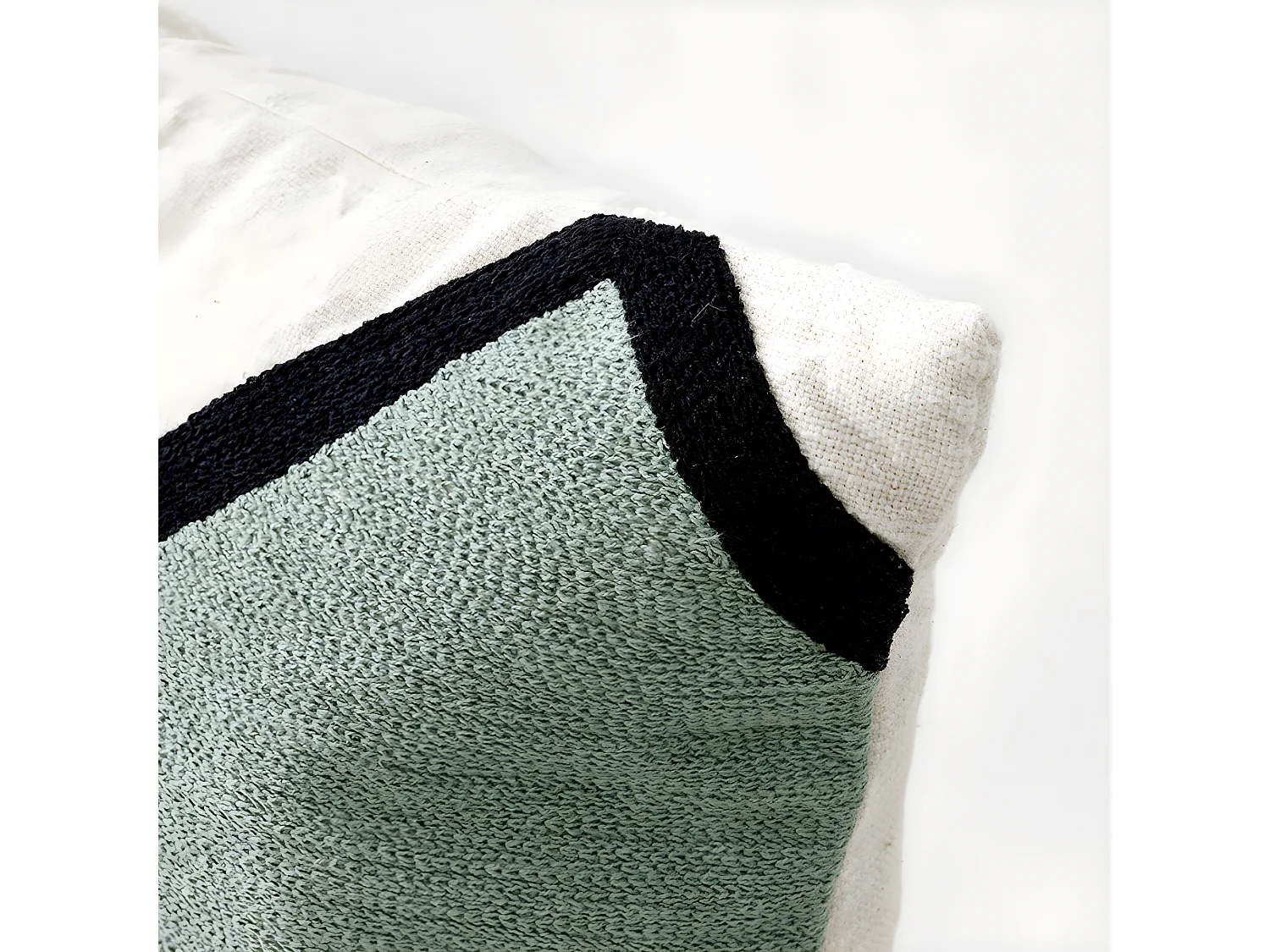 Coussin textile menthe 45 cm x 45 cm-Bite