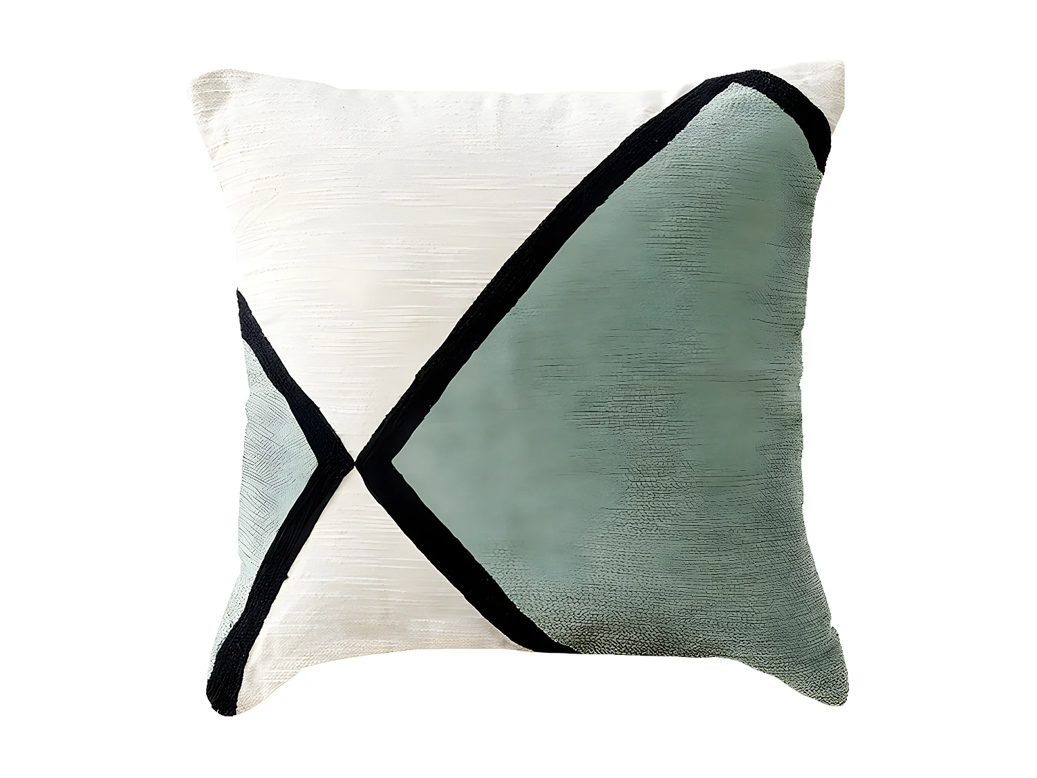 Coussin textile menthe 45 cm x 45 cm-Bite