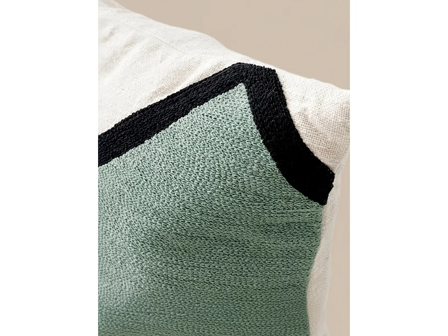 Coussin textile menthe 45 cm x 45 cm-Bite