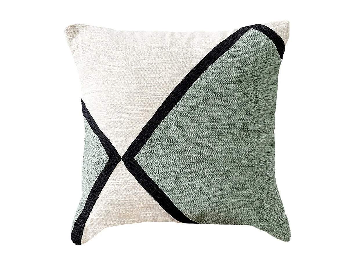 Coussin textile menthe 45 cm x 45 cm-Bite