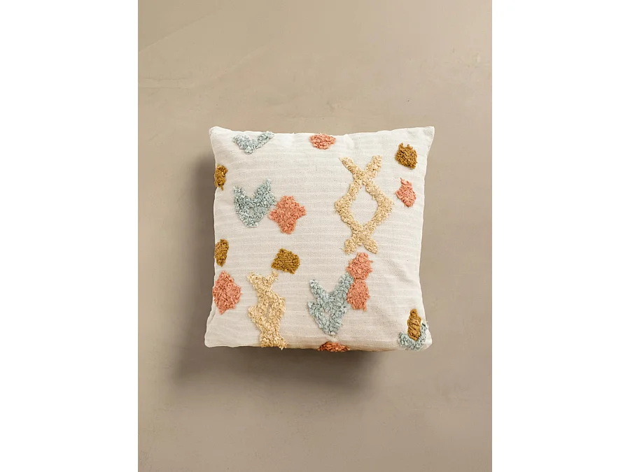 Coussin textile menthe 45 cm x 45 cm-Sira