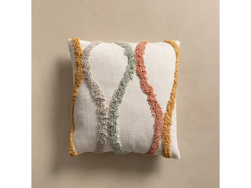 Coussin textile  45 cm x 45 cm-Tufted