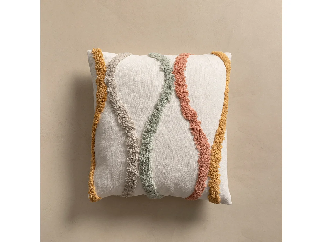 Coussin textile  45 cm x 45 cm-Tufted
