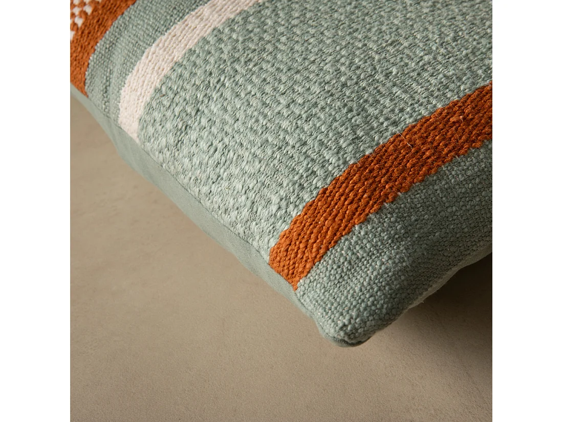 Coussin textile menthe 40 cm x 60 cm-Api