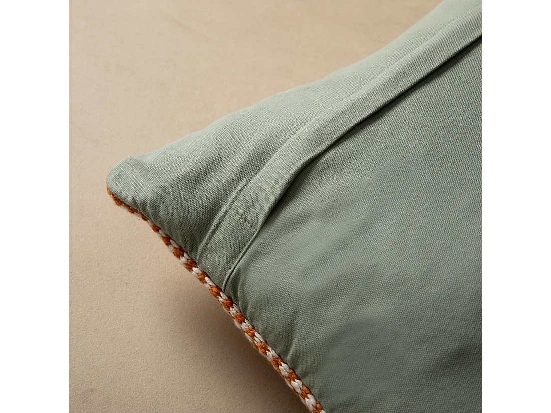Coussin textile menthe 40 cm x 60 cm-Api