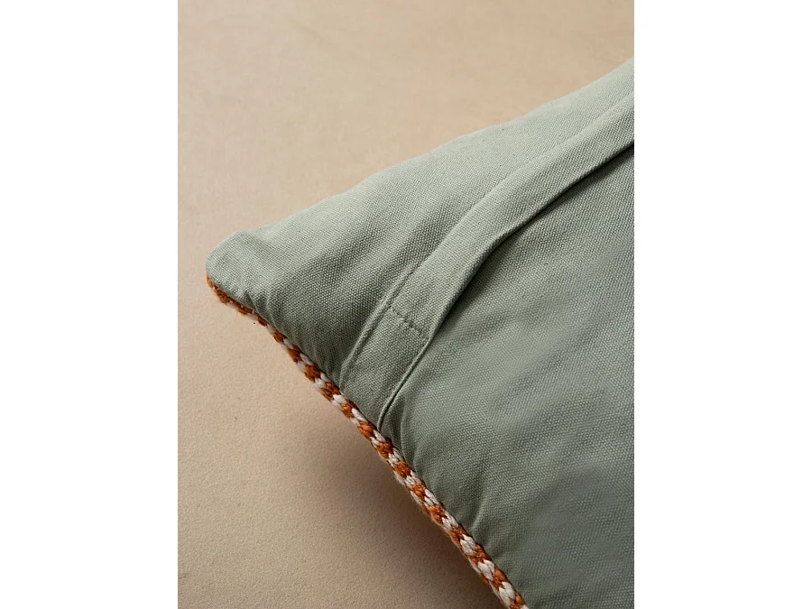 Coussin textile menthe 40 cm x 60 cm-Api