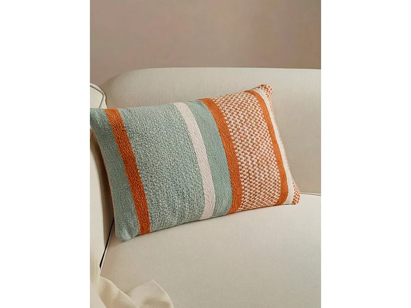 Coussin textile menthe 40 cm x 60 cm-Api
