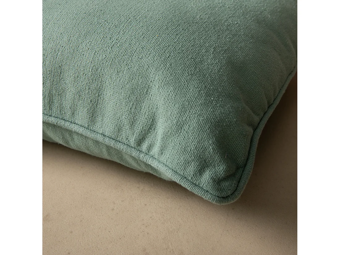 Coussin textile menthe 45 cm x 45 cm-Bloq