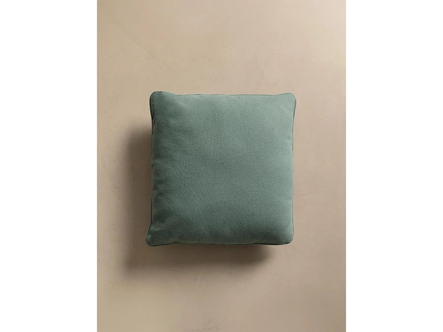 Coussin textile menthe 45 cm x 45 cm-Bloq