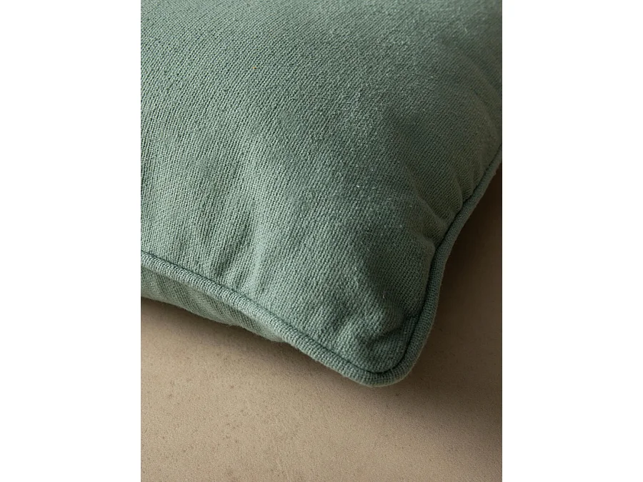 Coussin textile menthe 45 cm x 45 cm-Bloq