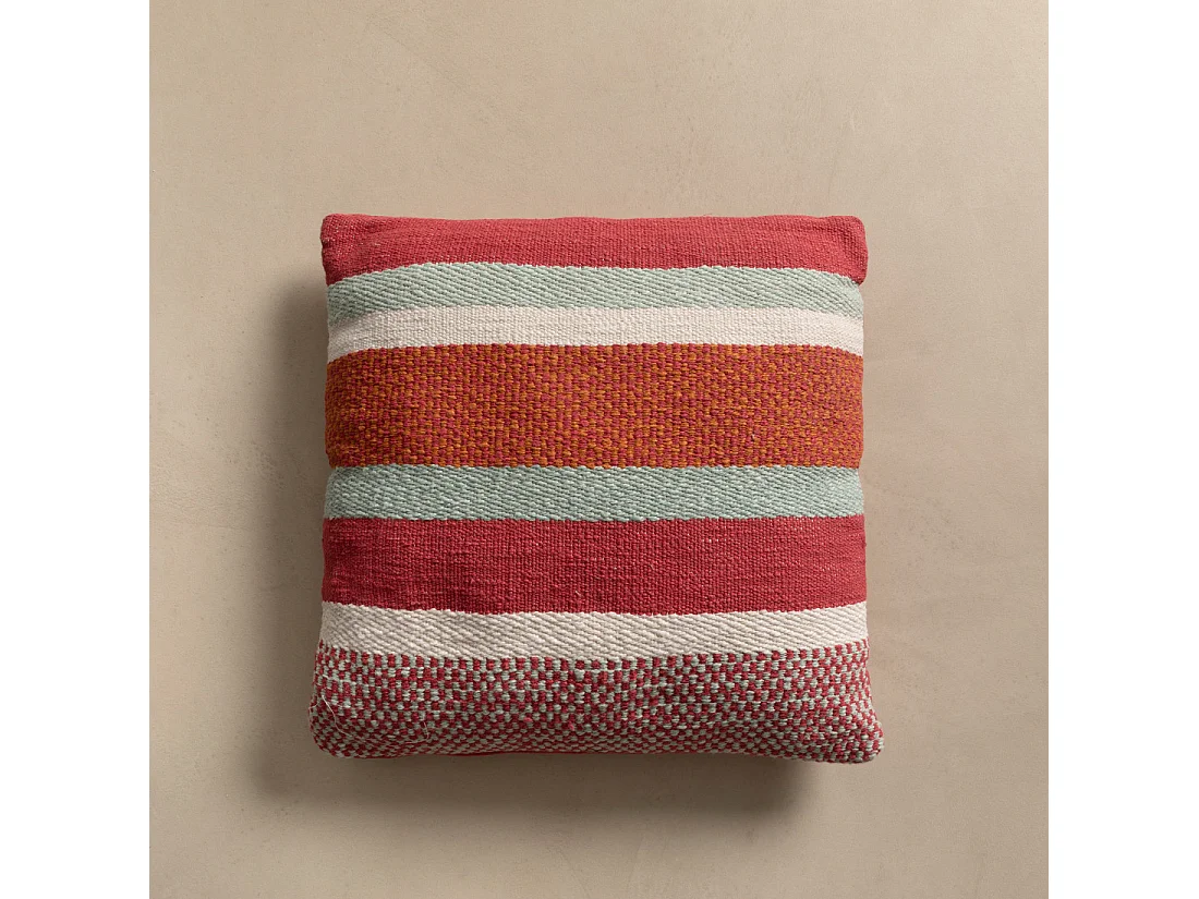 Coussin textile rosa 50 cm x 50 cm-Mico