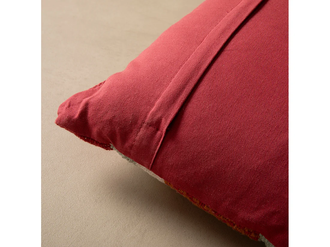 Coussin textile rosa 50 cm x 50 cm-Mico