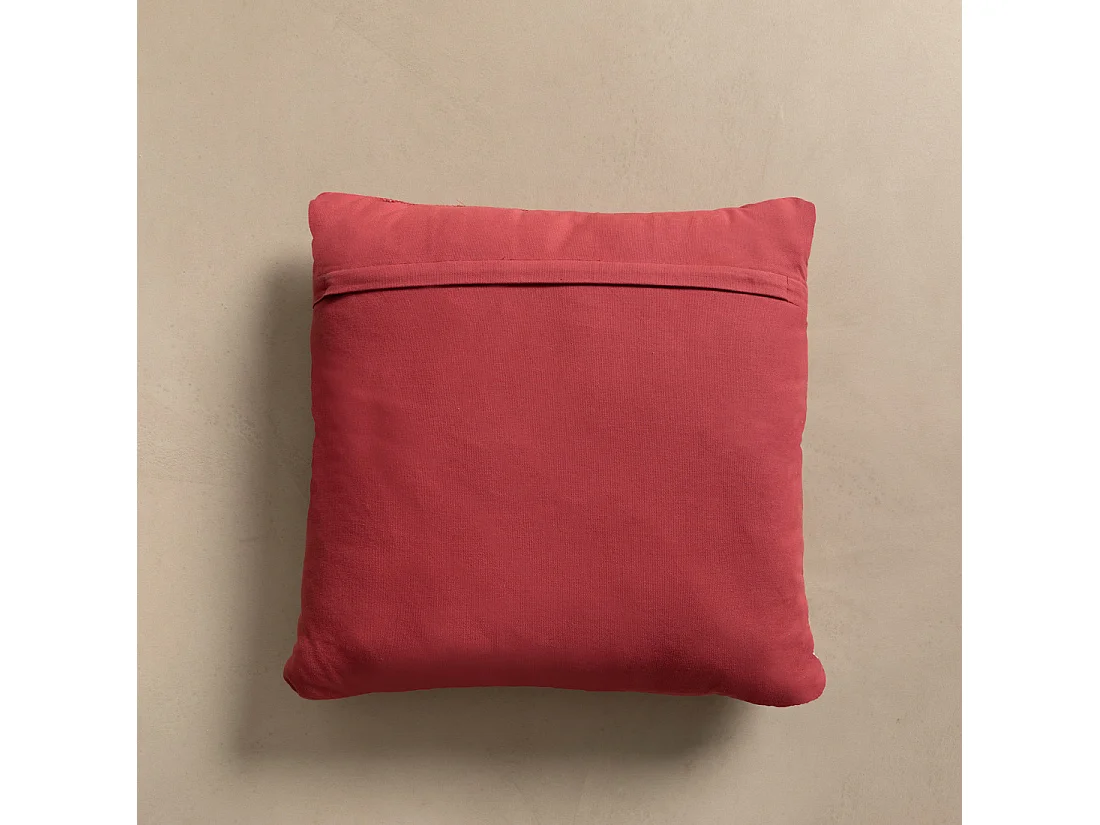 Coussin textile rosa 50 cm x 50 cm-Mico