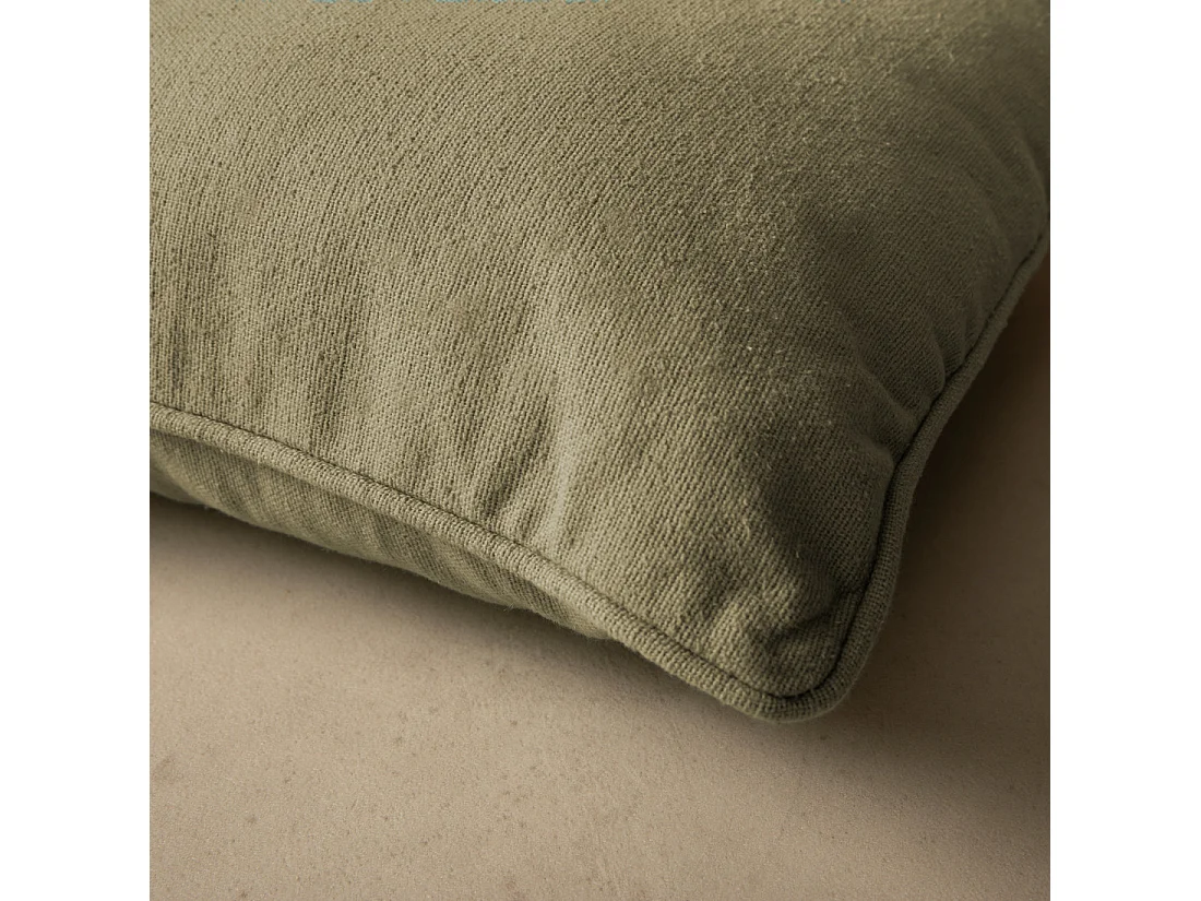 Coussin textile vert 45 cm x 45 cm-Bloq