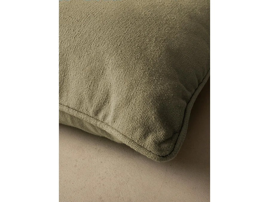 Coussin textile vert 45 cm x 45 cm-Bloq