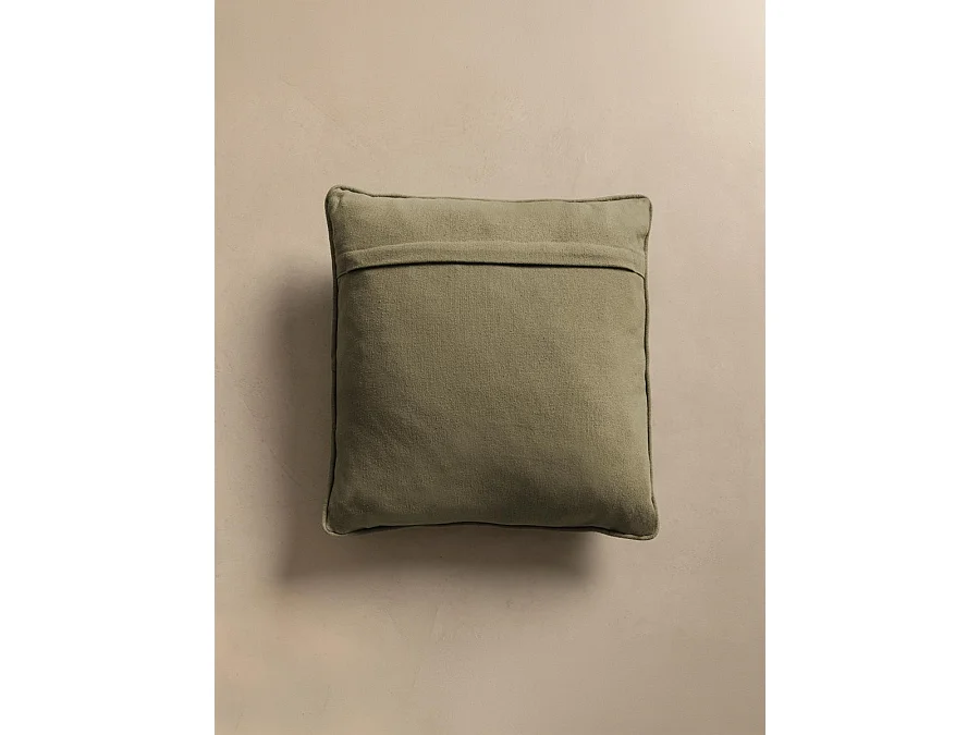 Coussin textile vert 45 cm x 45 cm-Bloq