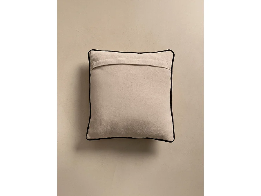 Coussin textile beige 45 cm x 45 cm-Bloq