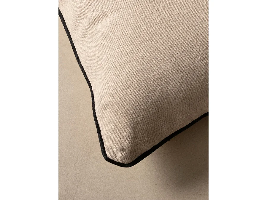 Coussin textile beige 45 cm x 45 cm-Bloq