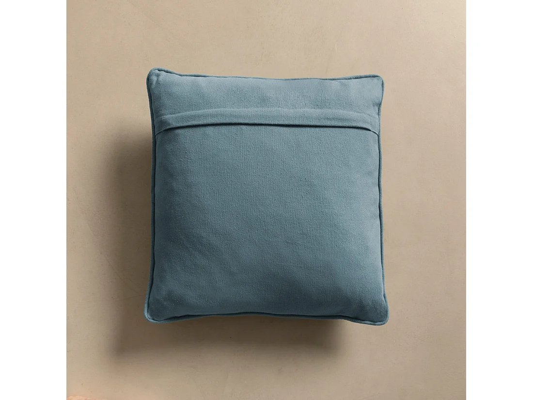 Coussin textile bleu 45 cm x 45 cm-Bloq