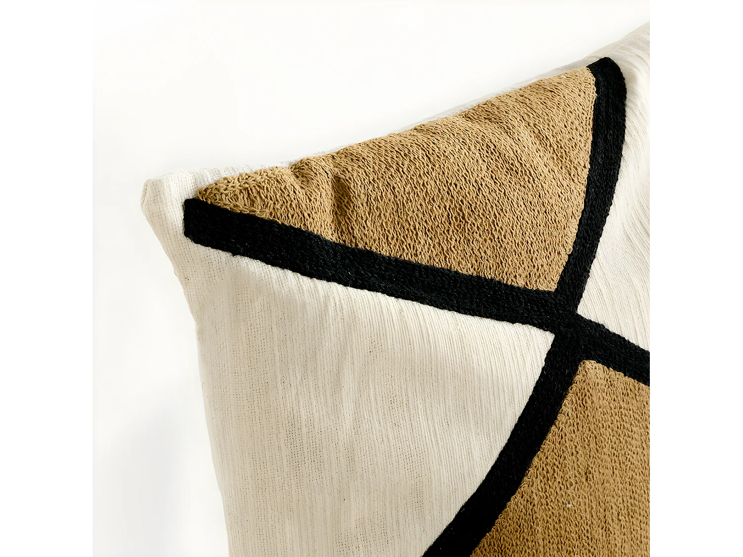 Coussin textile moutarde 45 cm x 45 cm-Bite