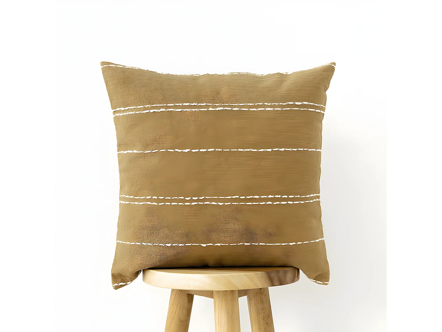 Coussin textile chameau 45 cm x 45 cm-Sia