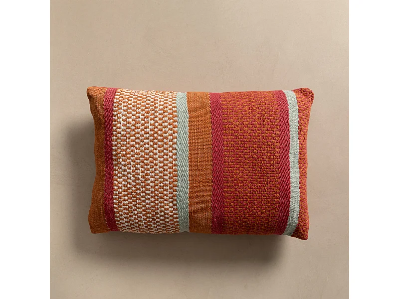 Coussin textile fuchsia 40 cm x 60 cm-Api