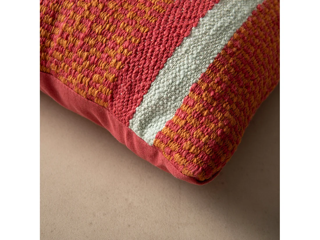 Coussin textile fuchsia 40 cm x 60 cm-Api
