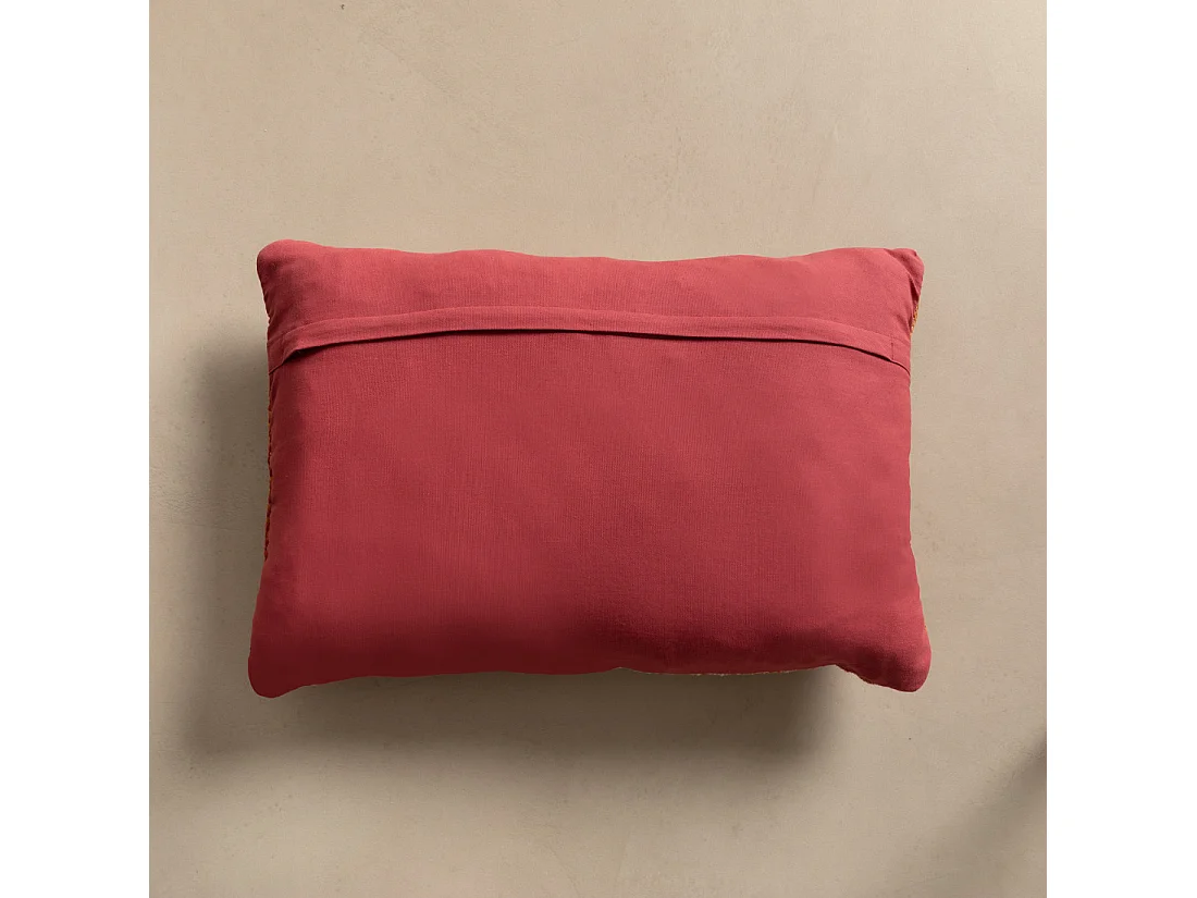 Coussin textile fuchsia 40 cm x 60 cm-Api