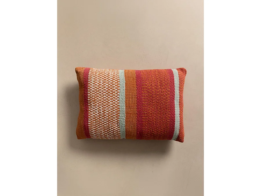 Coussin textile fuchsia 40 cm x 60 cm-Api