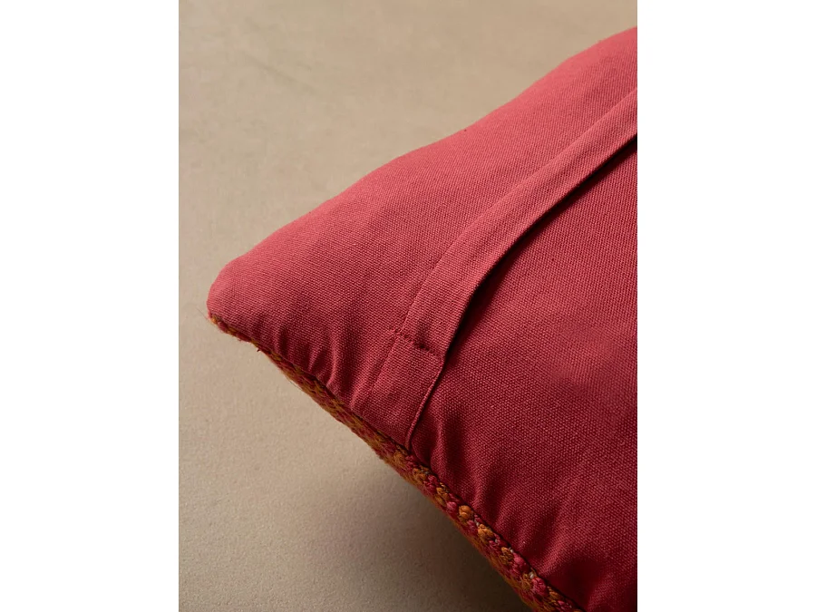 Coussin textile fuchsia 40 cm x 60 cm-Api